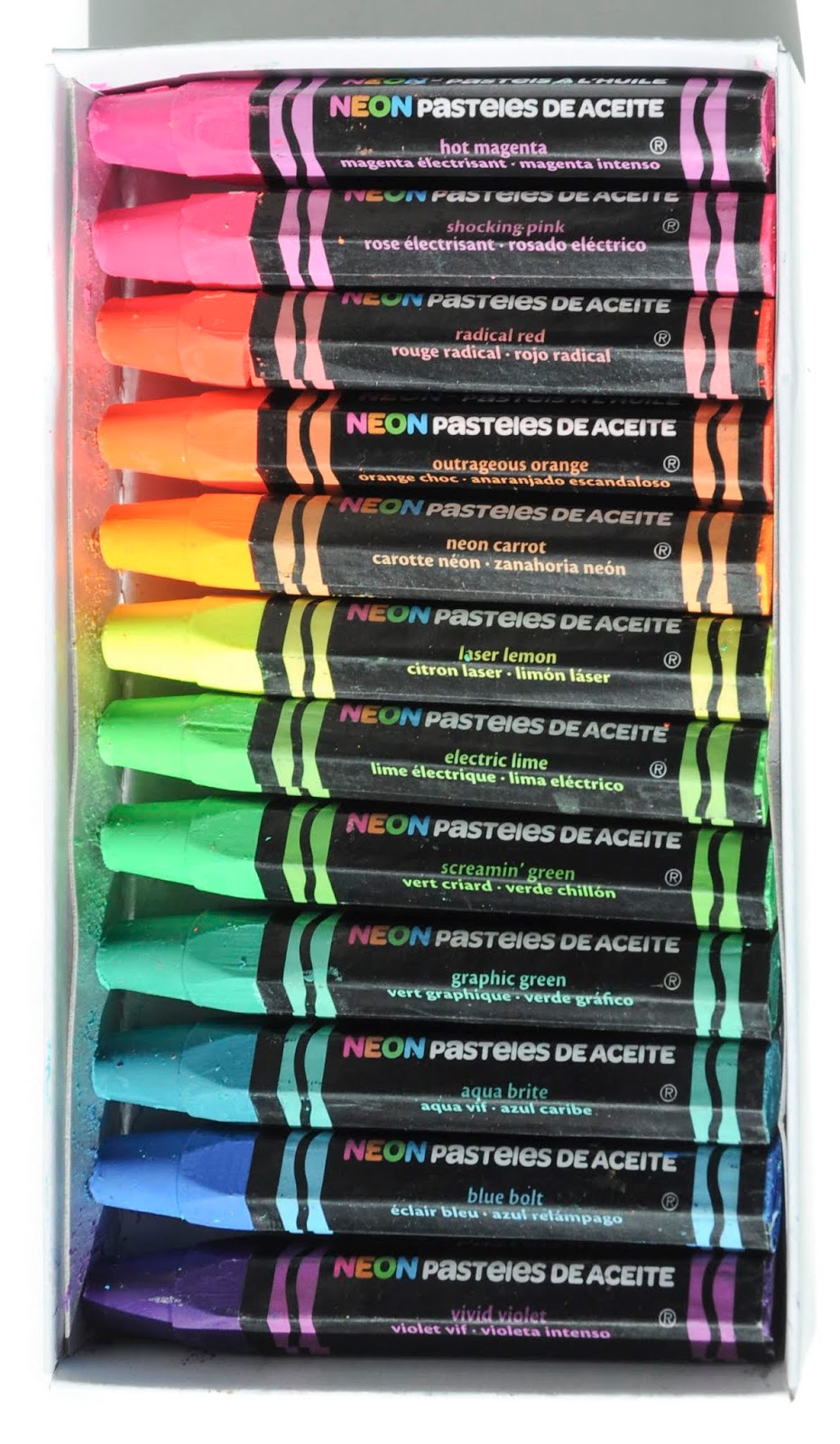 Crayola Neon Oil Pastels  Jenny's Crayon Collection